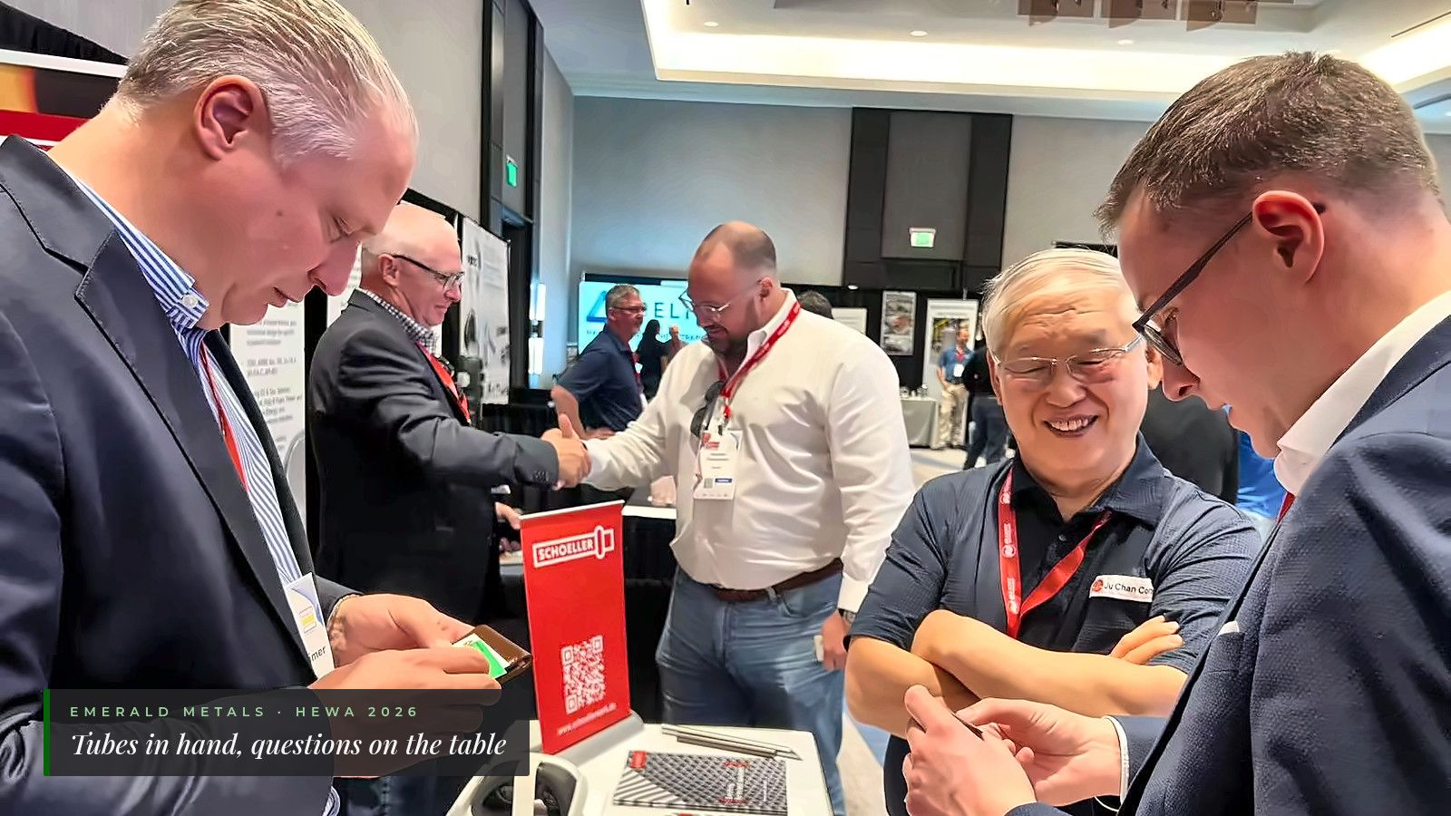 Emerald Metals and Schoeller Werk at Heat Exchanger World Americas 2026 - Tubes in hand, questions on the table